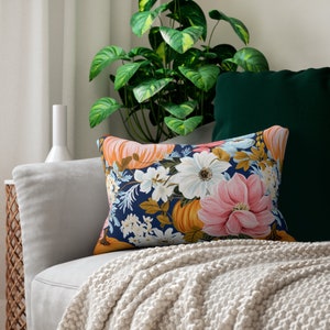 Fall Pumpkin Pillow Cover, Watercolor Pumpkin Pillow, Farmhouse Pillow, Fall Decor,  Autumn Decor, Farmhouse Decor, Farmhouse Pillow