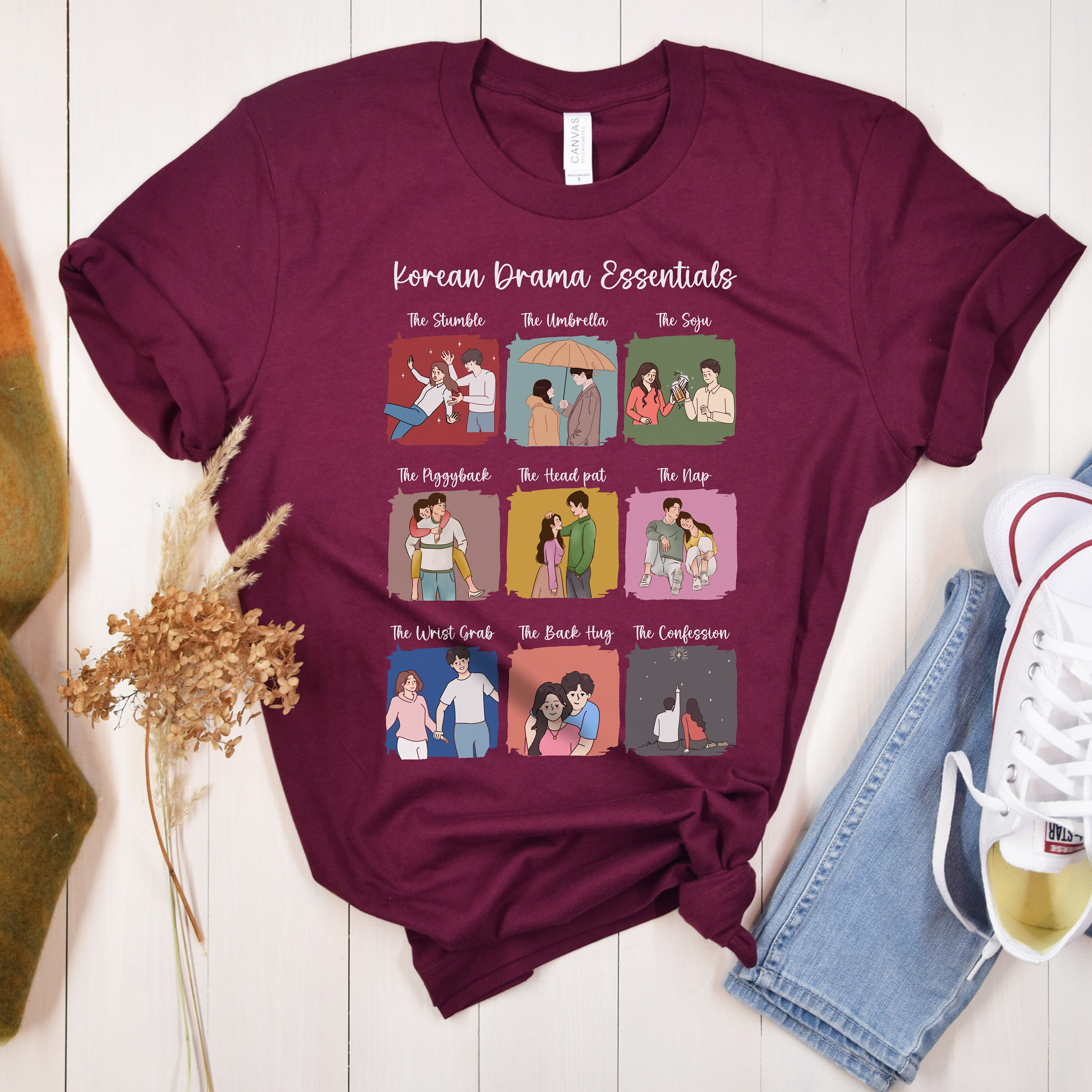 Korean Drama Essentials Shirt, K-Drama Shirt, Kdrama Fan Gift, Korean Style, Korean Aesthetic Clothing, Korean Drama Gift
