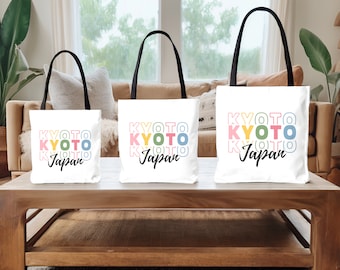 Kyoto Japan Aesthetic Tote Bag, Travel Japan, Japan Lover Gift, Kyoto, Travel Tote, Perfect Gift for Fans of Japan