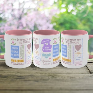Kdrama Aesthetic Mug, Korean Drama Mug, Kdrama Fan Quotes Mug, Kpop Gifts, Korean Style, Korean Aesthetic, Kdrama Fan Gift