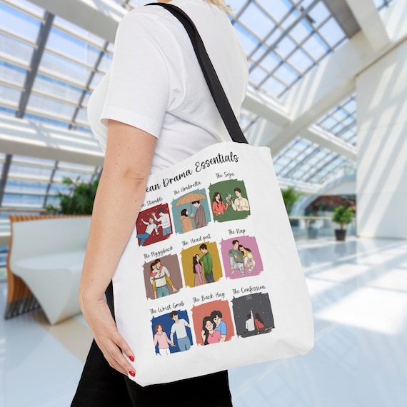 Korean Drama Essentials Tote Bag K drama Tote Bag Kdrama Fan Gift Korean Style Korean Aesthetic Tote Bag Korean Drama Gift Etsy Ireland