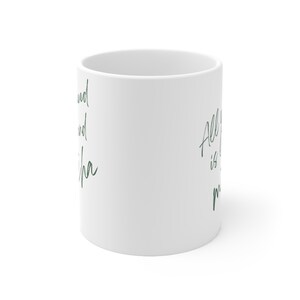 Tudo o que você precisa é de amor e caneca de Matcha, amante de Matcha, Matcha Latte, caneca de chá verde, presente de Matcha imagem 6