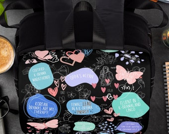 Bolsa De Mano K-pop BDPWSS – Estampado ‘La Educación Es Importante, Pero El K-pop Es Importante’, Lona 35x40 Cm