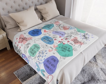 Korean Drama Aesthetic Blanket, Kdrama Watching Blanket, K-drama Fan Gift, Kdrama Plush Blanket, Kdrama Addict Blanket