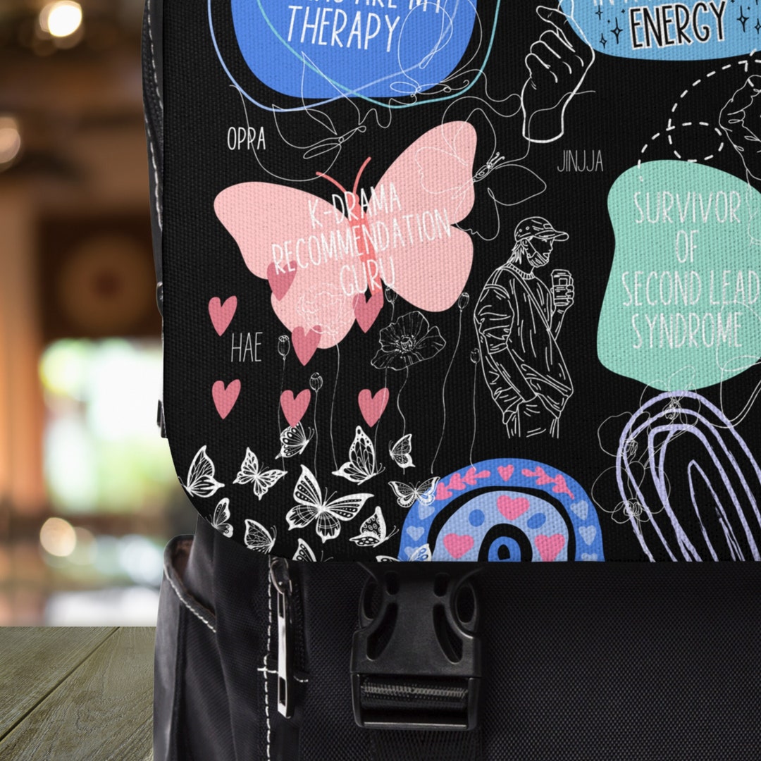 Korean Drama Backpack Kdrama Laptop Bag Korean Drama Laptop Etsy