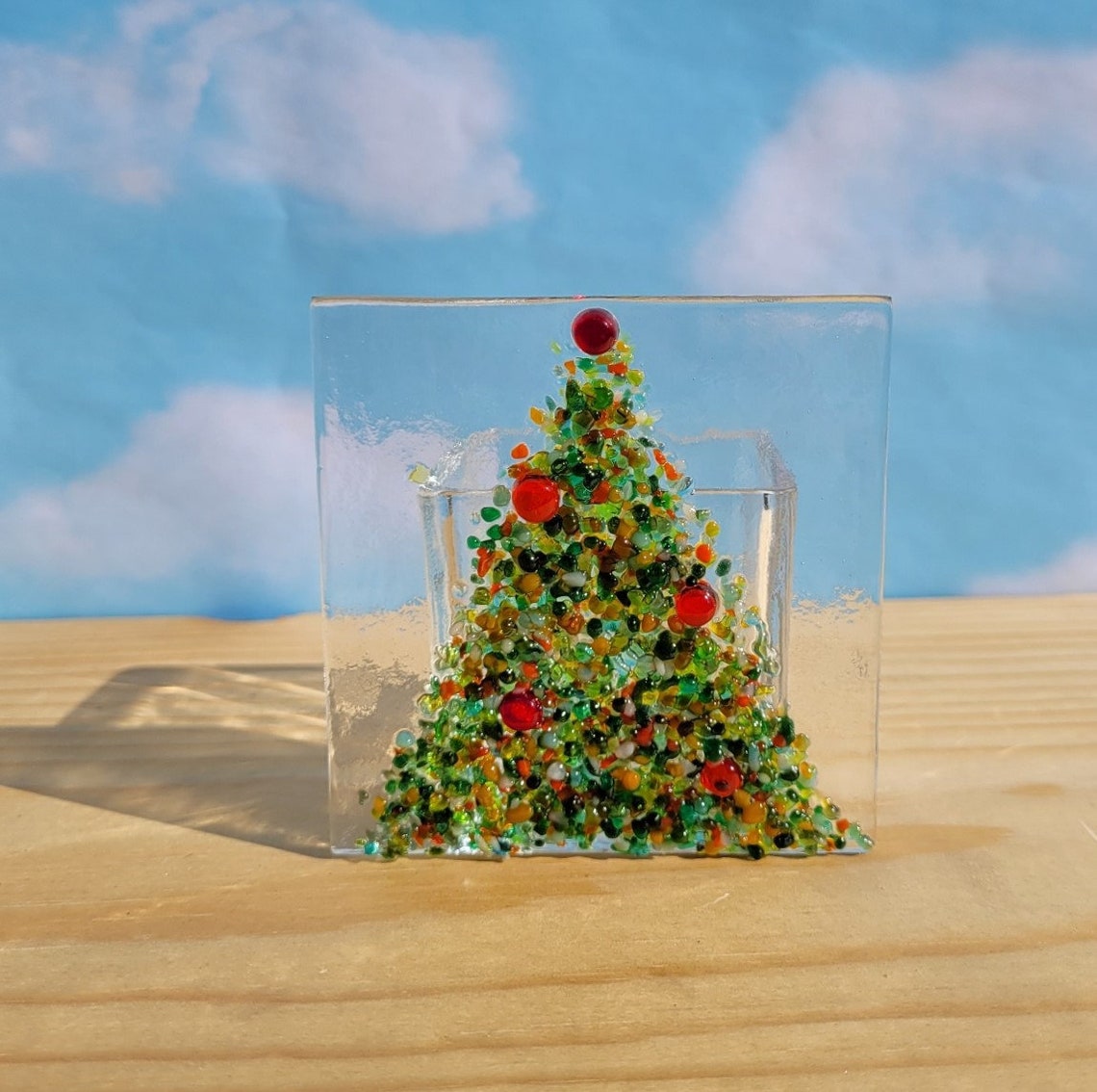 Christmas Tree Votive Candle Holder Etsy