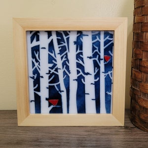 Birds In the Night- Framed 6x6