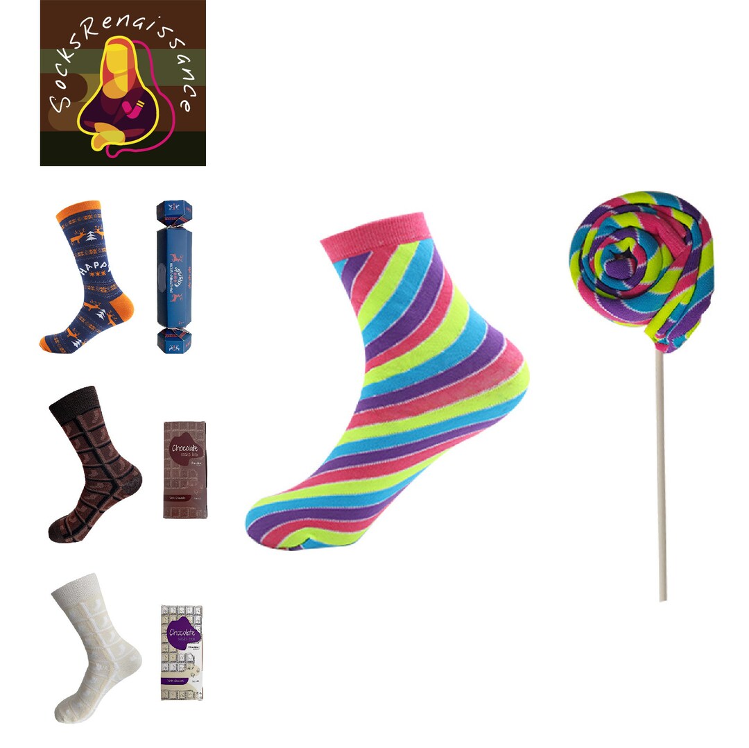 Candy Socks, Candy Lover Socks, Chocolate Socks, Funny Socks, Funny
