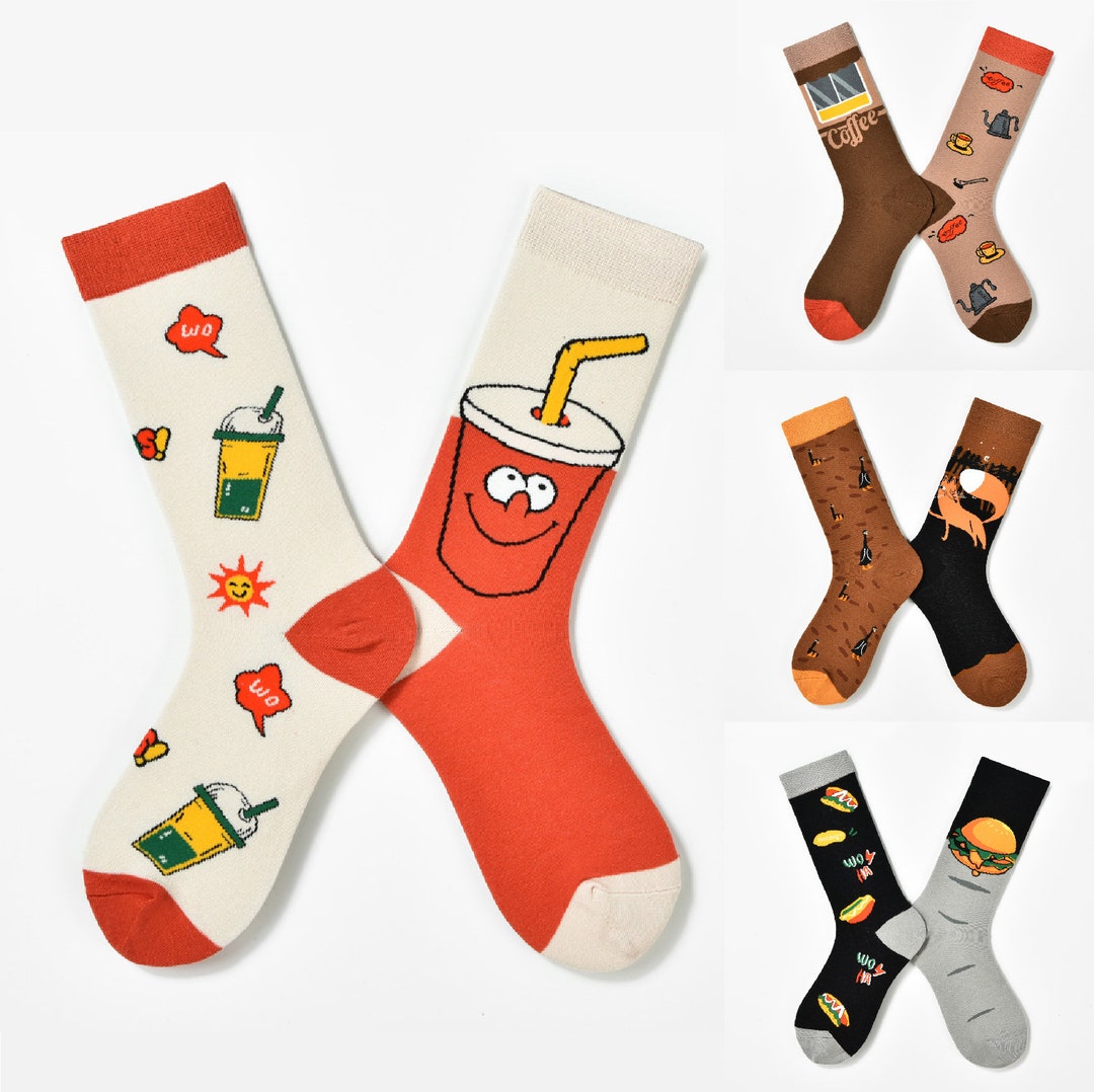 Funny Food and Animal Socks, Silly Food Socks, Novelty Socks, Gift for
