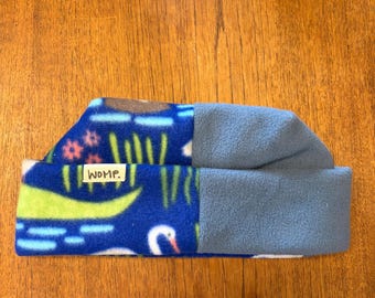 S - beanie met kleurvlakken