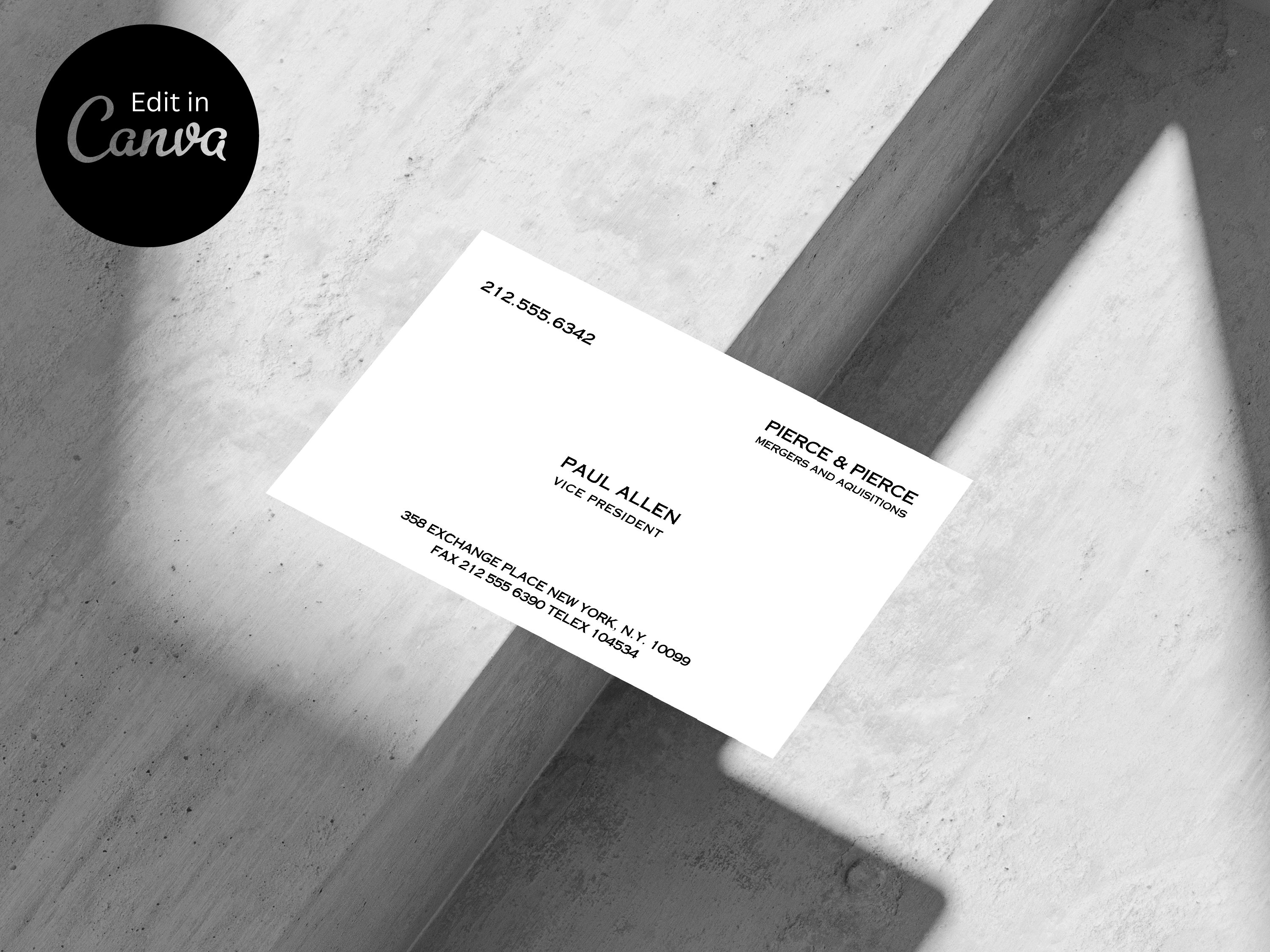 Paul Allen Business Card Template