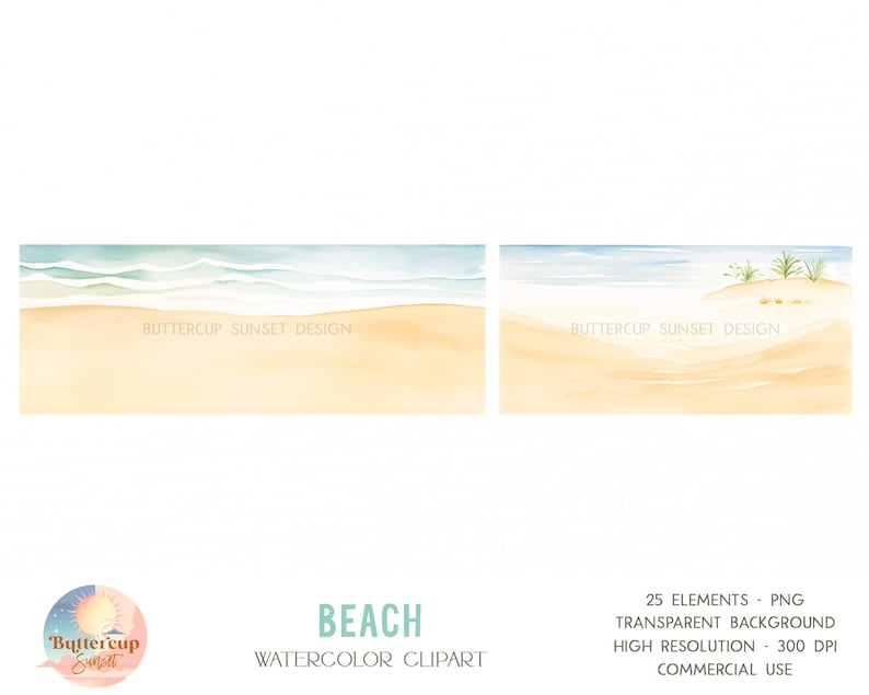 Retro Surfing Beach Watercolor Clipart PNG Digital Download | Pastel Beach Surfing Van Clipart | Surf's Up The Big One Birthday Clipart