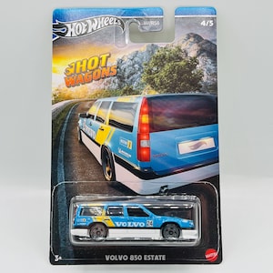 Volvo 850 Estate - Hot Wheels Hot Wagons, Auto da collezione molto rara, Modello giocattolo pressofuso, Veicolo wagon in miniatura, Idea regalo perfetta per gli uomini