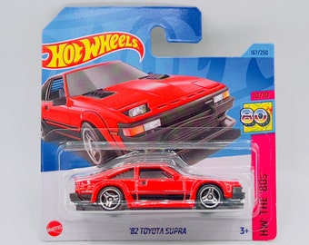 1982 Toyota Supra - Hot Wheels The 80s series, Rare find retro racing car, Originally die casted with custom colour and wheels, Car guy gift