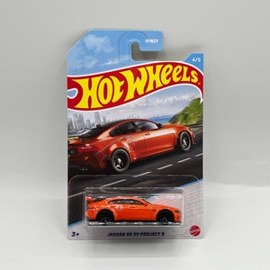 Jaguar XE SV Project 8 - Hot Wheels display replica model, Diecast sports sedan, Miniature metal car, Collectible British vehicle, Gift idea