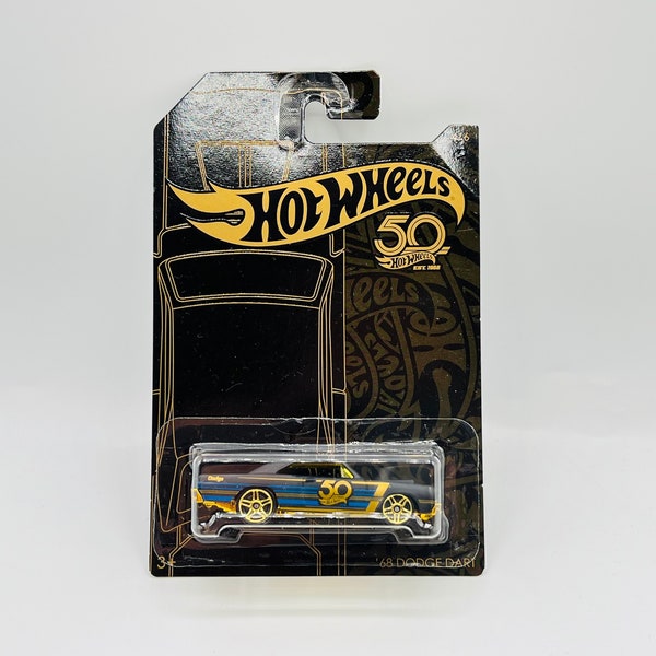 1968 Dodge Dart - Hot Wheels 50th anniversary, Premium diecast american muscle car, Rare edition miniature model, Collectible car find