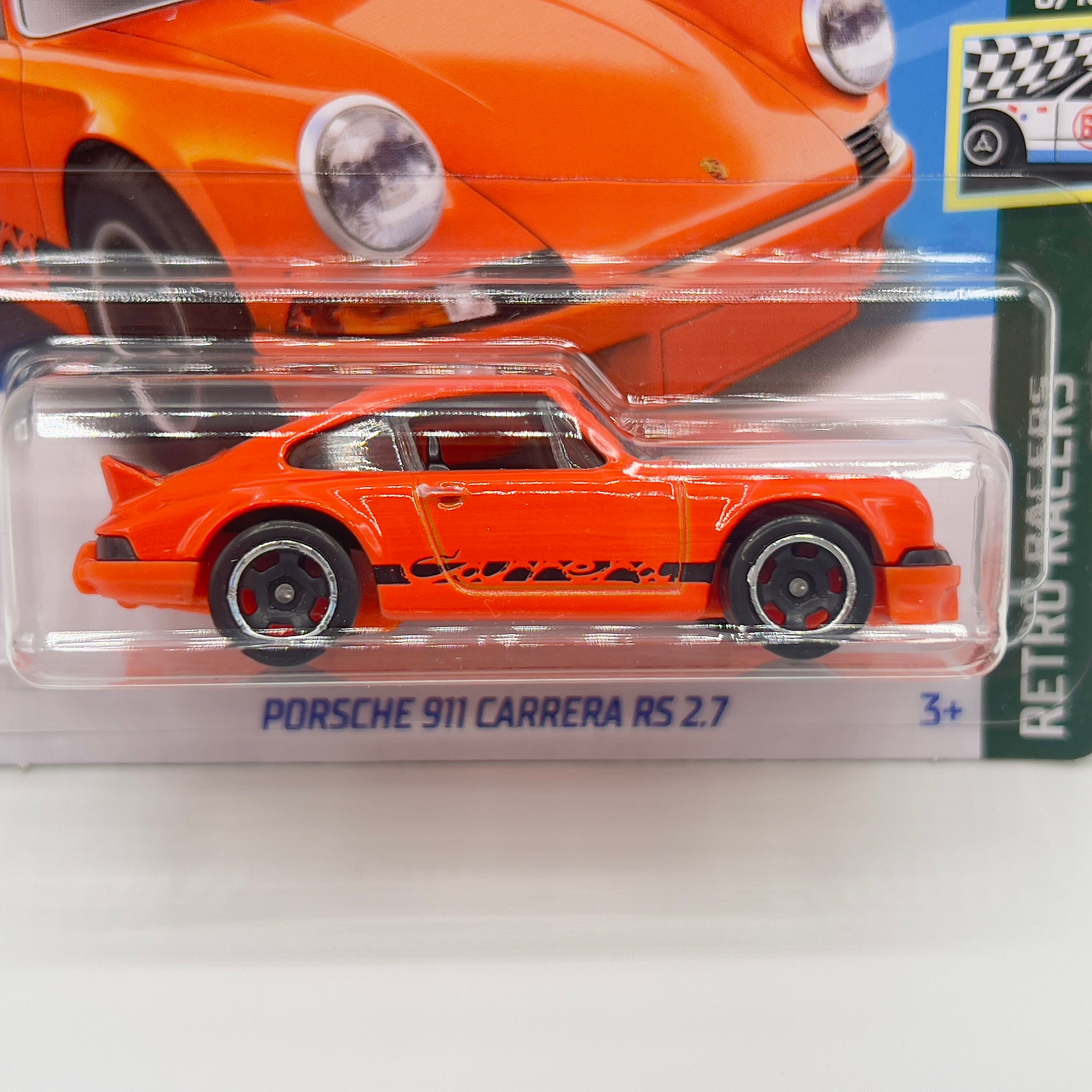 Porsche 911 Carrera RS Hot Wheels: Orange Retro Racers Miniature