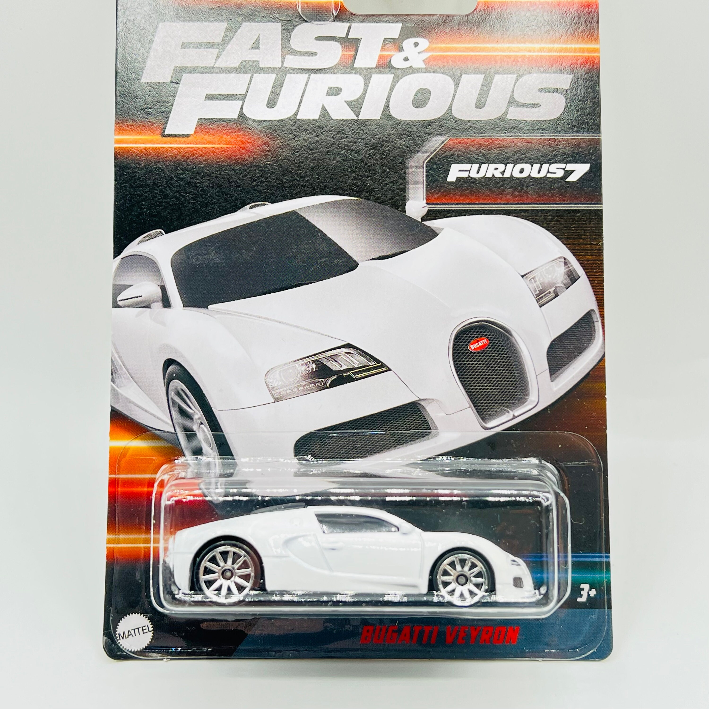 Hot Wheels Fast & Furious - Bugatti Veyron Collector 1/64 - Modèle Exclusif Pneus Spéciaux - Cadeau Fan