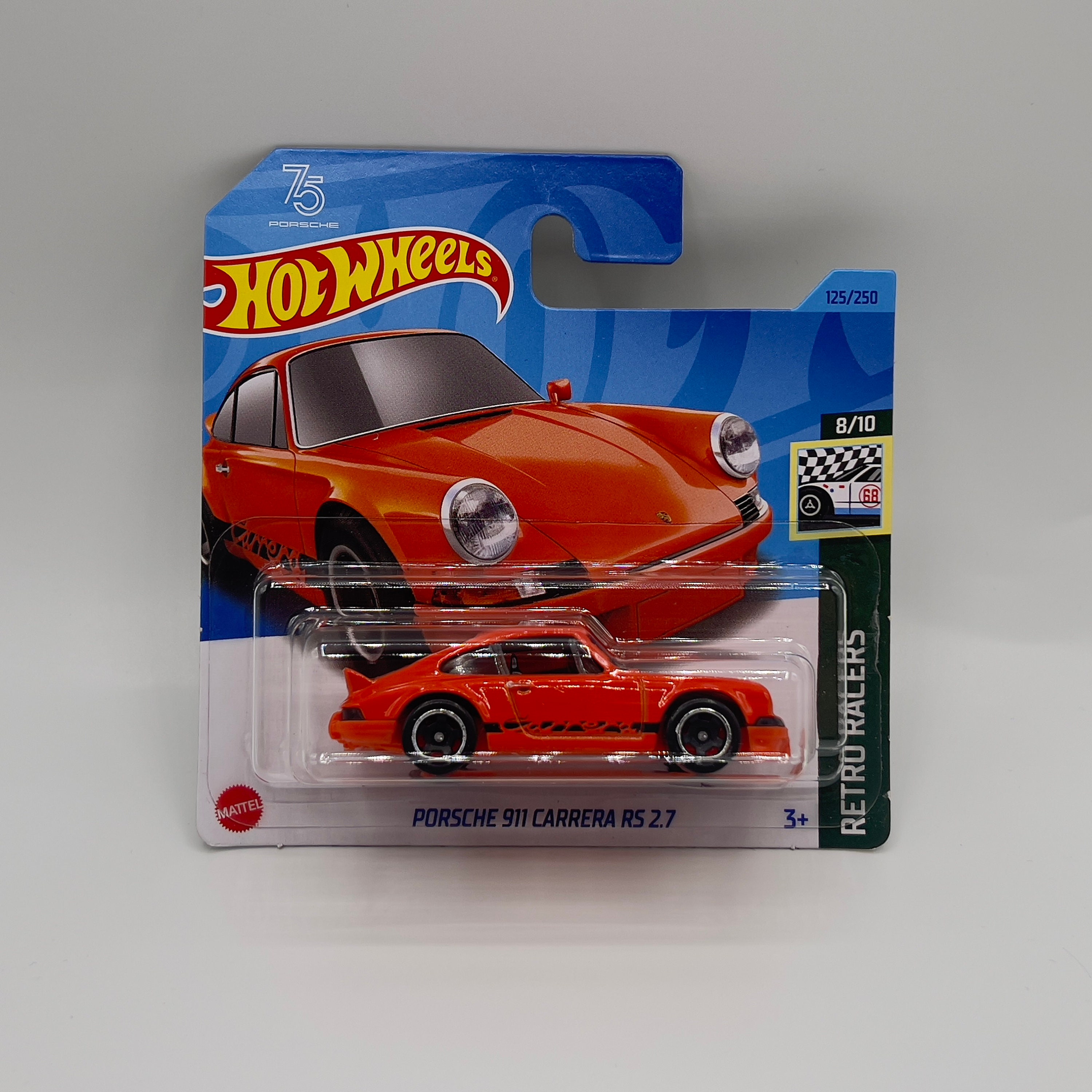 PORSCHE 911 Carrera RS & RSR 限定版 Porsche 911 Carrera RS Hot Wheels: Orange Retro Racers Miniature