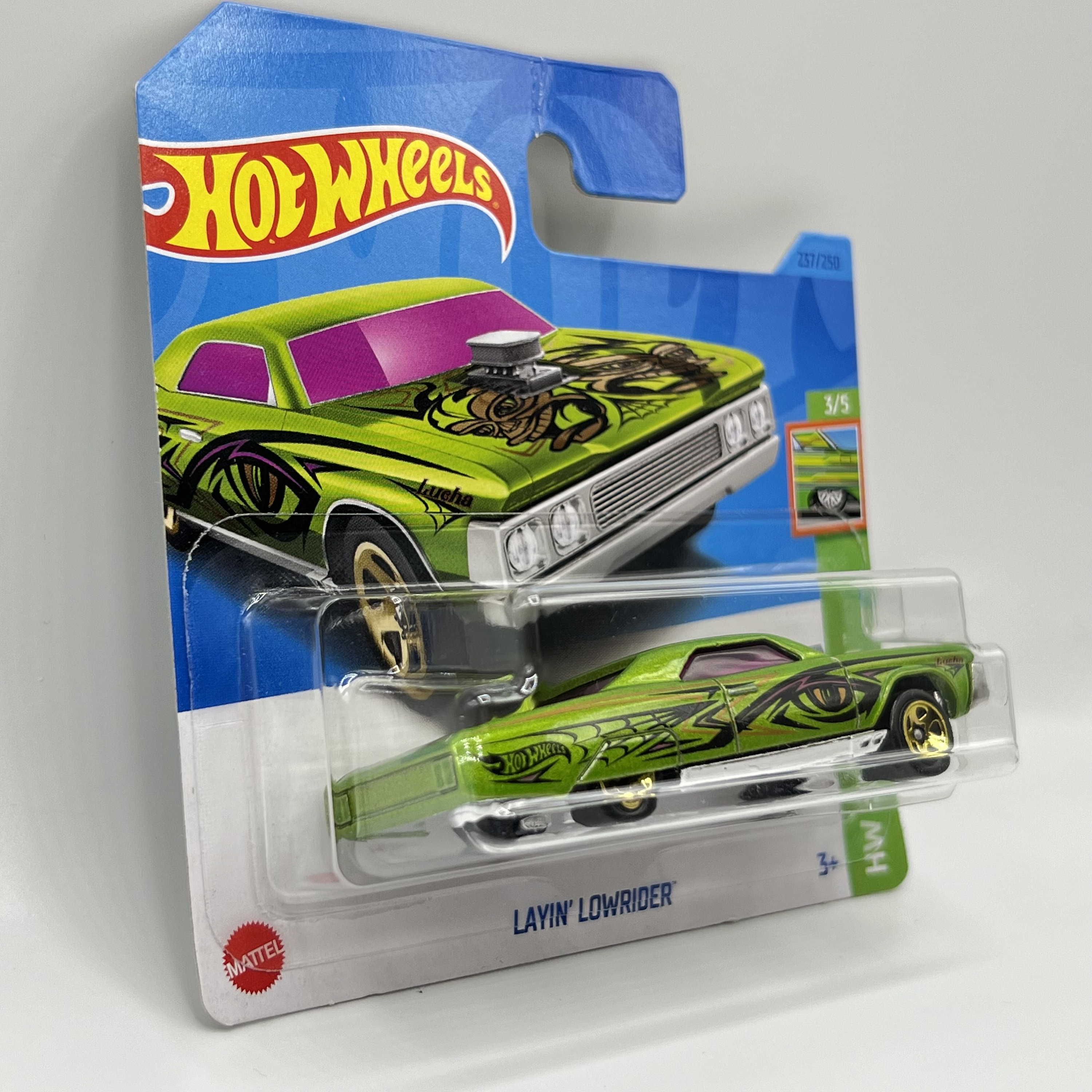 Layin' Lowrider Hot Wheels Slammed Edition, Iconic American Car With Hydraulics, Diecast Low ...