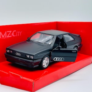 Audi Quattro 1980 - RMZ City diecast car model, True vintage rally vehicle, Legendary racing automobile, Rare collectible auto toy replica