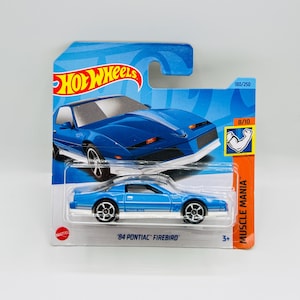 1984 Pontiac Firebird - Hot Wheels Muscle Mania, Diecast american muscle car, Miniature 2door sedan, Collectible Mattel car, Gift idea
