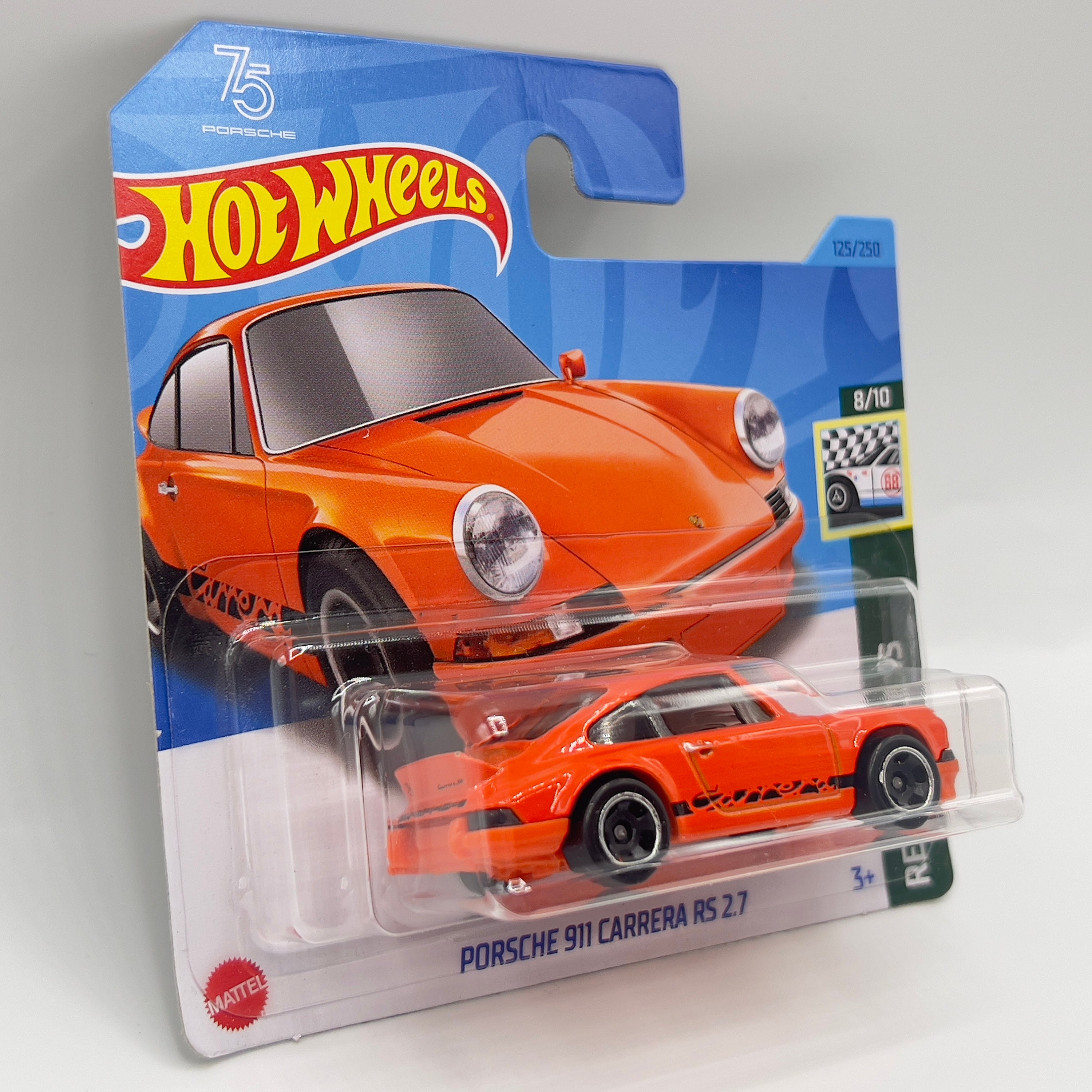 Porsche 911 Carrera RS Hot Wheels: Orange Retro Racers Miniature