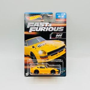 Datsun 240Z Custom - Hot Wheels Fast X series, Rare collectible coupe model, Miniature diecast mattel car, Hard find mini toy vehicle
