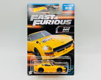 Datsun 240Z Custom - Hot Wheels Fast X series, Rare collectible coupe model, Miniature diecast mattel car, Hard find mini toy vehicle