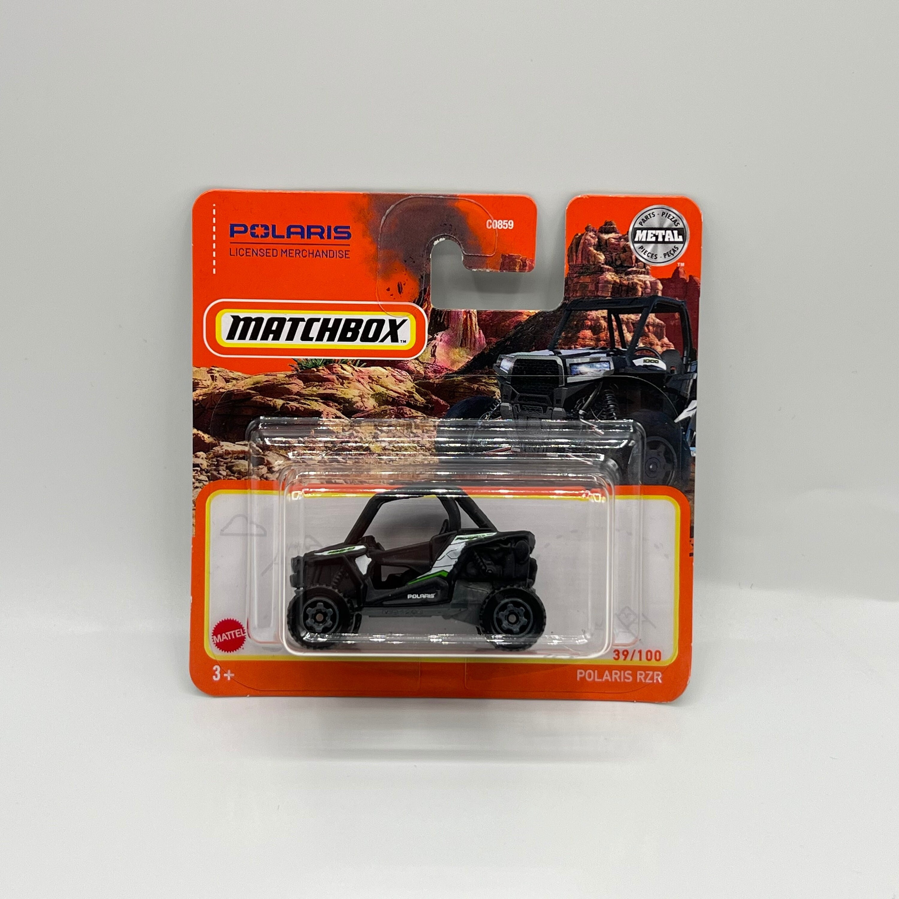 Polaris RZR Matchbox Diecast ATV Model: Collectible Offroad Buggy