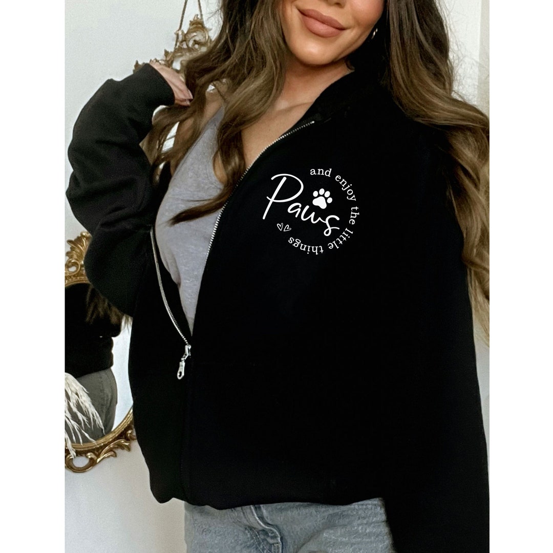 Dog Mama Zip Sweatshirt, Dog Lover Zip Hoodie, Cat Lover Zip Hoodie, Dog Mama Gift, Cozy Fall