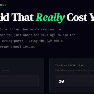 HTML Code Snippet - Wasted Cash Calculator