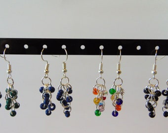 Simple everyday wear beaded earrings