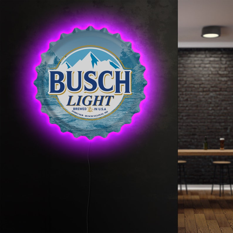 Busch Light Neon Sign, Busch Light Beer Sign, Busch Light Light, Busch