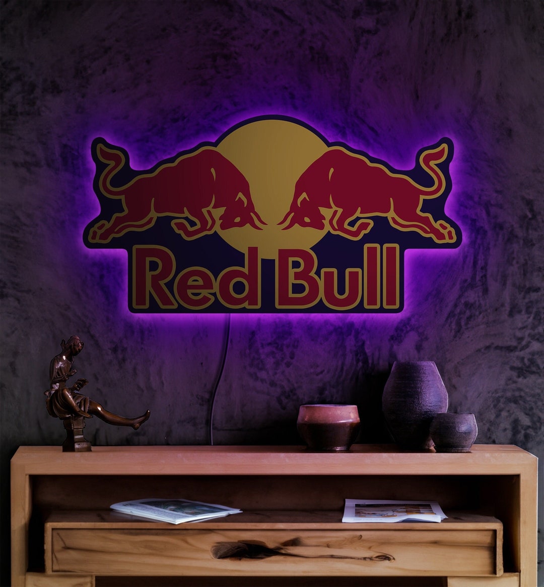 Red Bull neon sign Red Bull led sign Red Bull sign Red Bull Etsy Polska