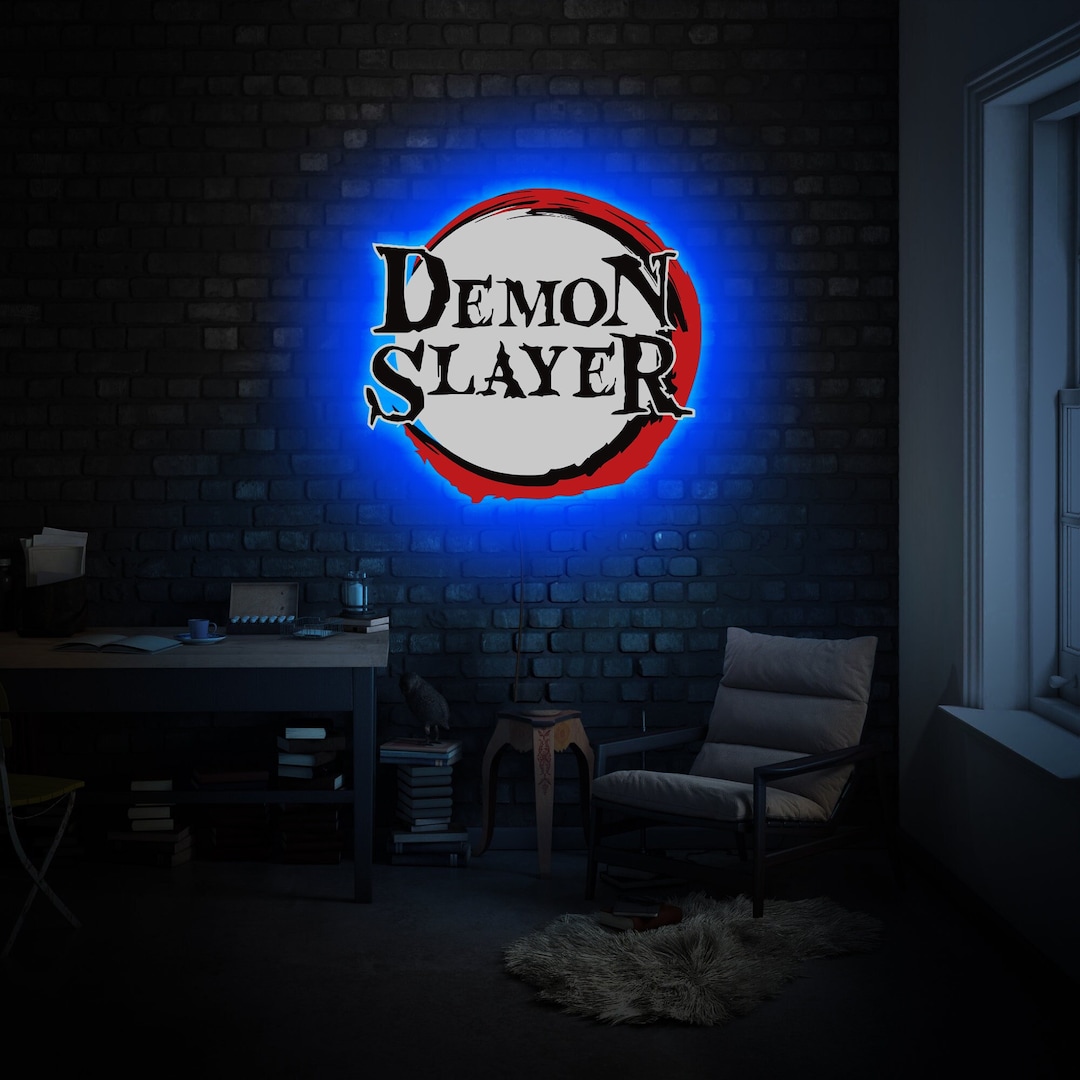 Demon Slayer Neon Sign Demon Slayer Led Demon Slayer Sign - Etsy