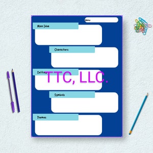 Book Analysis English Classroom Resource Worksheet
