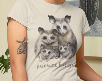 Possum Grafik-T-Shirt | Unisex Rundhals-T-Shirt