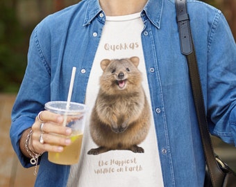 Quokka T shirt the happiest wildlife on earth shirt quokka shirt quokka lover gift