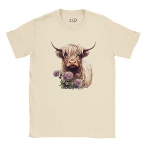 Highland Cow T-Shirt: Scottish Farm Animal Tee image 5