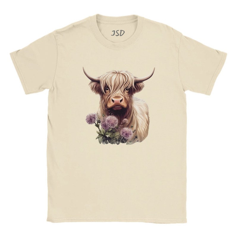 Highland Cow T-Shirt: Scottish Farm Animal Tee image 5