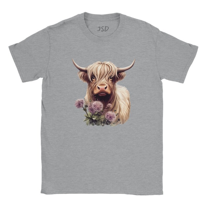 Highland Cow T-Shirt: Scottish Farm Animal Tee image 8