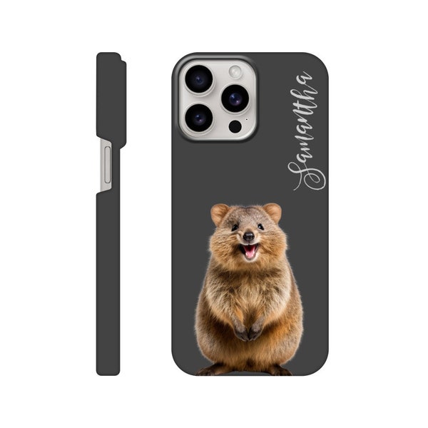 Personalized quokka phone case animal phone case for iPhone or Samsung Slim Case