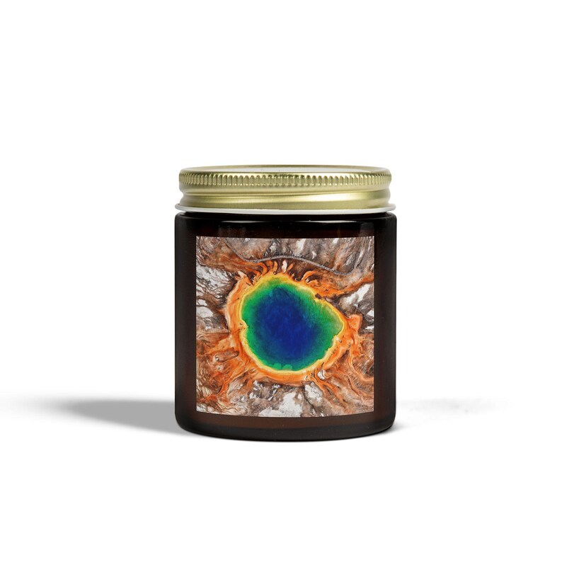 Candle, Yellow Stone National Park Candles Scented Coconut Apricot