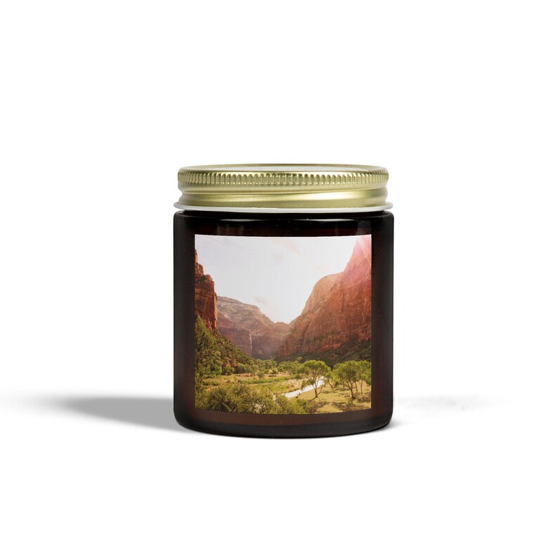 Candles, Zion National Park Nature Inspired Scented Coconut Apricot