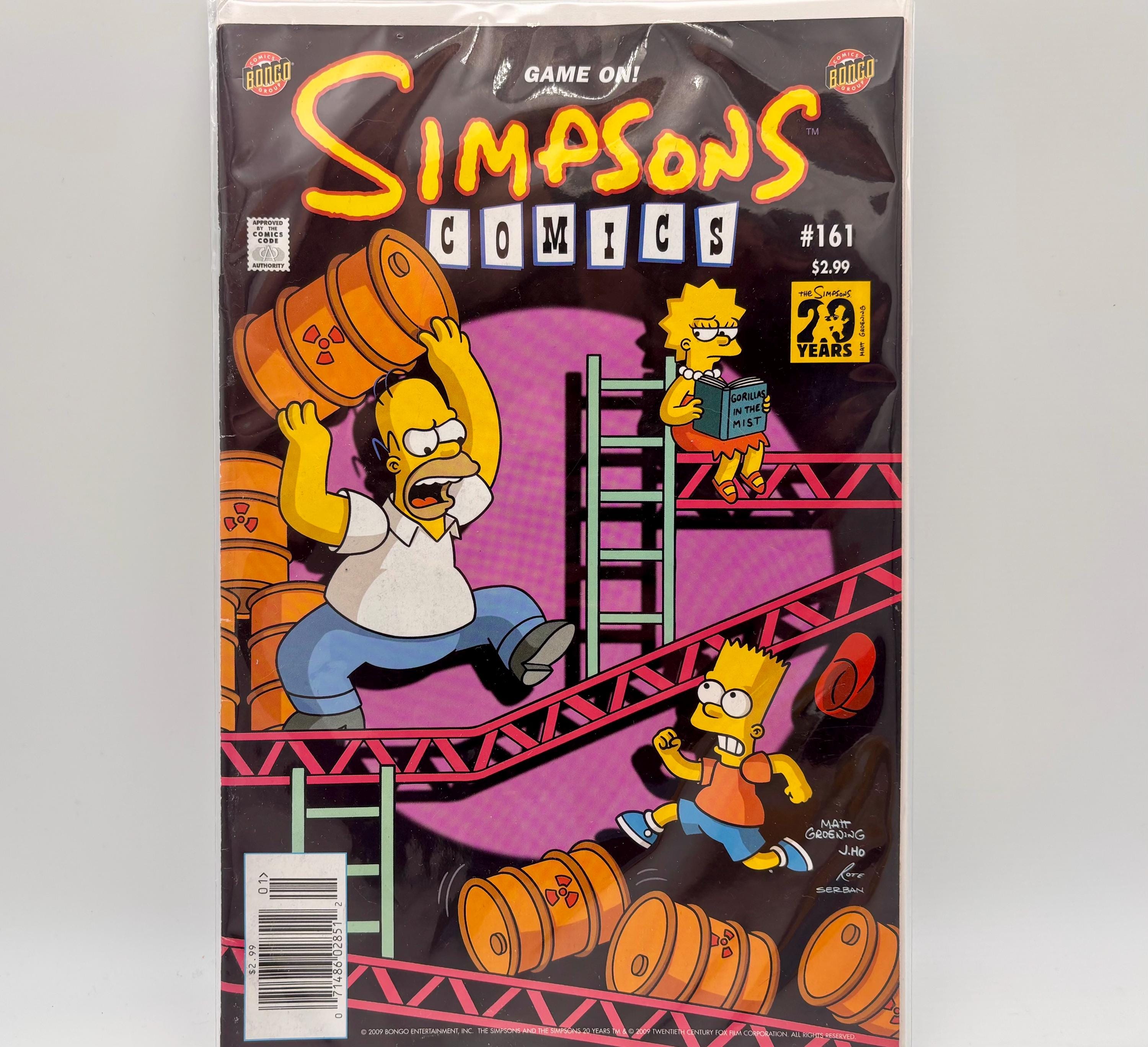 Homer Simpson Fan Gift, Homer Doll, Collectible Bongo Comics #161 - Etsy