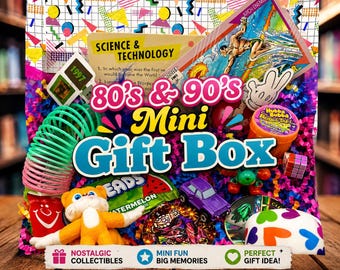 80s 90s Mini Nostalgic Box, Retro Toy Collection, Childhood