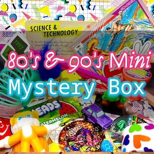 80s 90s Mini Retro Mystery Box, Nostalgic Toys