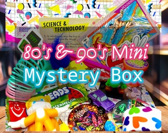 80s 90s Mini Retro Mystery Box, Nostalgic Toys