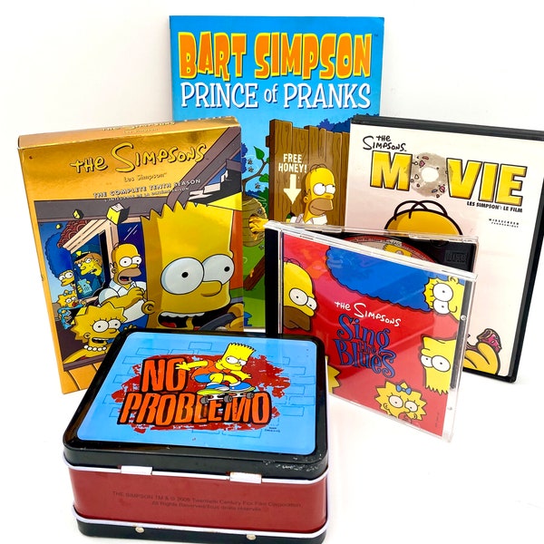 Simpsons Collectors Box - Complete 10th Season DVD Set, Movie, CD, mini lunch kit and Comic Book